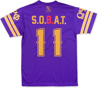 Big Boy Omega Psi Phi Divine 9 S2 Mens Football Jersey Tee [Purple]