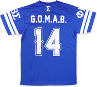 Big Boy Phi Beta Sigma Divine 9 S2 Mens Football Jersey Tee [Royal Blue]