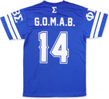 Big Boy Phi Beta Sigma Divine 9 S2 Mens Football Jersey Tee [Royal Blue]