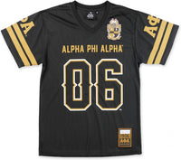 Big Boy Alpha Phi Alpha Divine 9 S2 Mens Football Jersey Tee [Black]