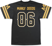 Big Boy Alpha Phi Alpha Divine 9 S2 Mens Football Jersey Tee [Black]
