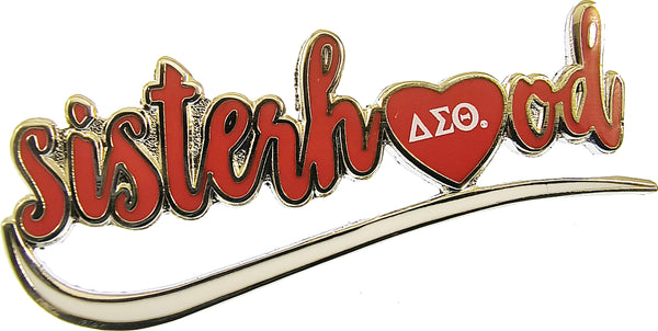 Delta Sigma Theta Sisterhood Lapel Pin [Silver]