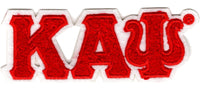 Kappa Alpha Psi Small Chenille Connected Letter Iron-On Patch [Red]
