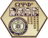 Omega Psi Phi Founders Hexagon Lapel Pin [Gold]