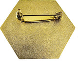 Omega Psi Phi Founders Hexagon Lapel Pin [Gold]