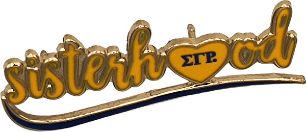 Sigma Gamma Rho Sisterhood Lapel Pin [Gold]