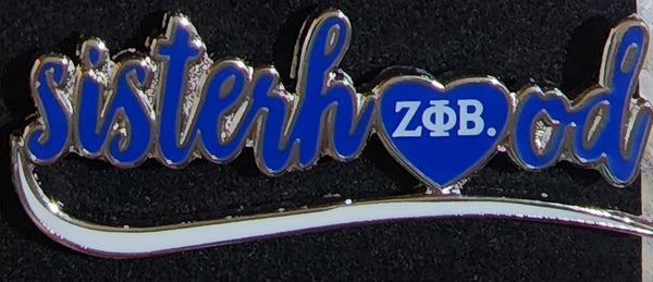 Zeta Phi Beta Sisterhood Lapel Pin [Silver]