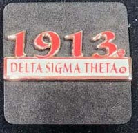 Delta Sigma Theta 1913 Bar Design Lapel Pin [Silver]