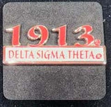 Delta Sigma Theta 1913 Bar Design Lapel Pin [Silver]