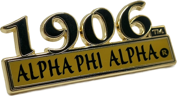 Alpha Phi Alpha 1906 Bar Design Lapel Pin [Gold]