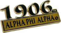 Alpha Phi Alpha 1906 Bar Design Lapel Pin [Gold]