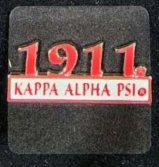 Kappa Alpha Psi 1911 Bar Design Lapel Pin [Silver]