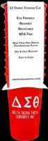 Delta Sigma Theta Plastic Stadium Cups [Red]