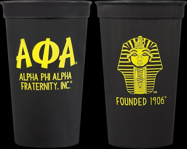 Alpha Phi Alpha Plastic Stadium Cups [Black]