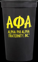 Alpha Phi Alpha Plastic Stadium Cups [Black]