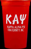Kappa Alpha Psi Plastic Stadium Cups [Red]
