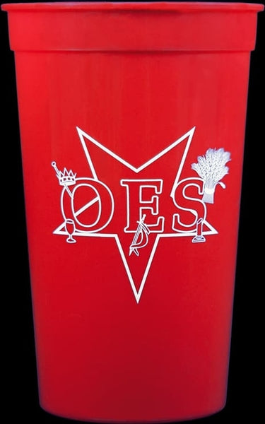 Order Of Eastern Star Plastic Stadium Cups [Red]