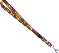 Iota Phi Theta Break Away Woven Lanyard [Brown]