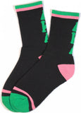 Big Boy Alpha Kappa Alpha Divine 9 S4 Womens Athletic Socks [Black]