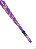 Omega Psi Phi Break Away Woven Lanyard [Purple]