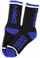 Big Boy Zeta Phi Beta Divine 9 S4 Womens Athletic Socks [Black]