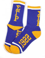 Big Boy Sigma Gamma Rho Divine 9 S4 Womens Athletic Socks [Royal Blue]
