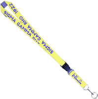 Sigma Gamma Rho Break Away Woven Lanyard [Yellow]