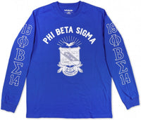 Big Boy Phi Beta Sigma Divine 9 S2 Long Sleeve Mens Tee [Royal Blue]