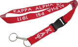 Kappa Alpha Psi Break Away Woven Lanyard [Red]