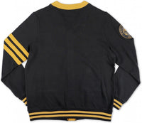 Big Boy Alpha Phi Alpha Divine 9 S5 Light Weight Mens Cardigan [Black]