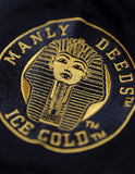 Big Boy Alpha Phi Alpha Divine 9 S5 Light Weight Mens Cardigan [Black]