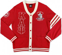 Big Boy Kappa Alpha Psi Divine 9 S5 Light Weight Mens Cardigan [Crimson Red]