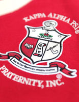 Big Boy Kappa Alpha Psi Divine 9 S5 Light Weight Mens Cardigan [Crimson Red]