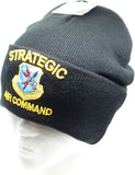 Strategic Air Command Mens Cuffed Beanie Cap [Black]