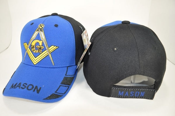 Mason Emblem 2-Tone Mens Cap [Royal Blue/Black]