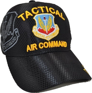 Tactical Air Command Shadow Mens Jersey Mesh Cap [Black]