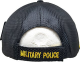 Military Police Badge Shadow Mens Jersey Mesh Cap [Black]