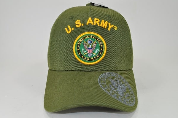 U.S. Army Shield Arch Shadow Bill Mens Cap [Olive Green]