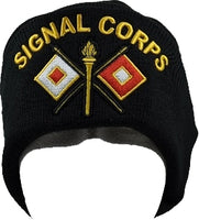 Signal Corps Mens Cuffed Beanie Cap [Black]