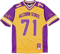 Big Boy Alcorn State Braves S13 Mens Football Jersey [Gold]