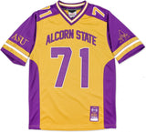 Big Boy Alcorn State Braves S13 Mens Football Jersey [Gold]