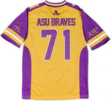 Big Boy Alcorn State Braves S13 Mens Football Jersey [Gold]
