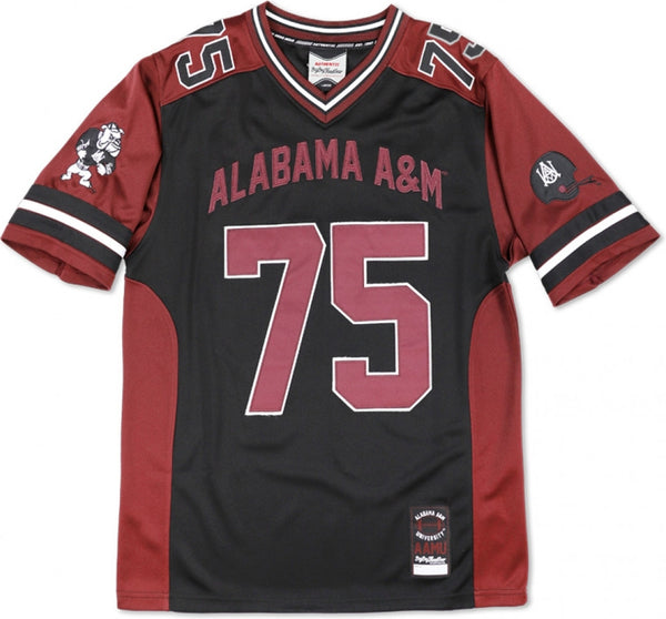 Big Boy Alabama A&M Bulldogs S13 Mens Football Jersey [Black]