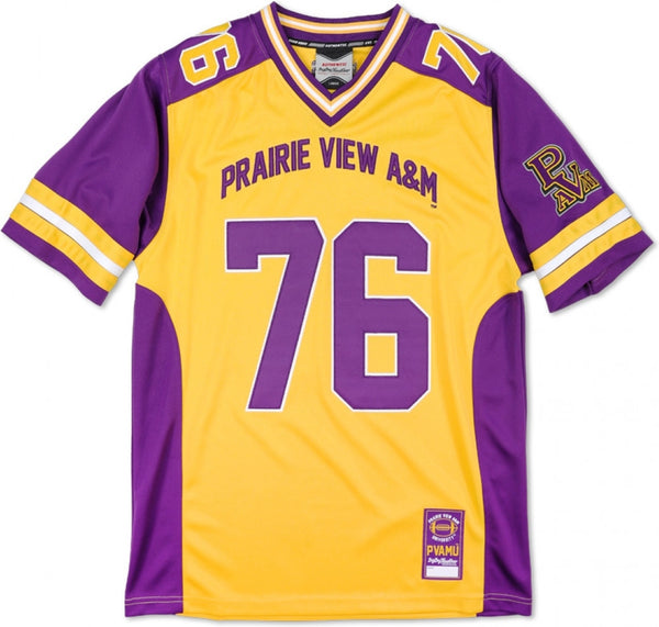 Big Boy Prairie View A&M Panthers S13 Mens Football Jersey [Gold]