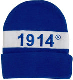 Phi Beta Sigma Embroidered Knit Beanie [Blue]