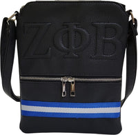 Buffalo Dallas Zeta Phi Beta Crossbody Bag [Black]
