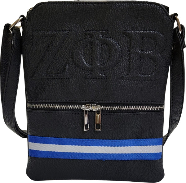 Buffalo Dallas Zeta Phi Beta Crossbody Bag [Black]