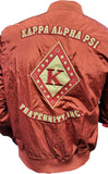 Buffalo Dallas Kappa Alpha Psi Bomber Flight Jacket [Crimson Red]