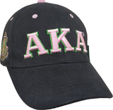 Buffalo Dallas Alpha Kappa Alpha Brushed Cotton Baseball Cap [Black]