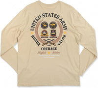 Big Boy Buffalo Soldiers Calvary Association Mens Long Sleeve Tee [Khaki]